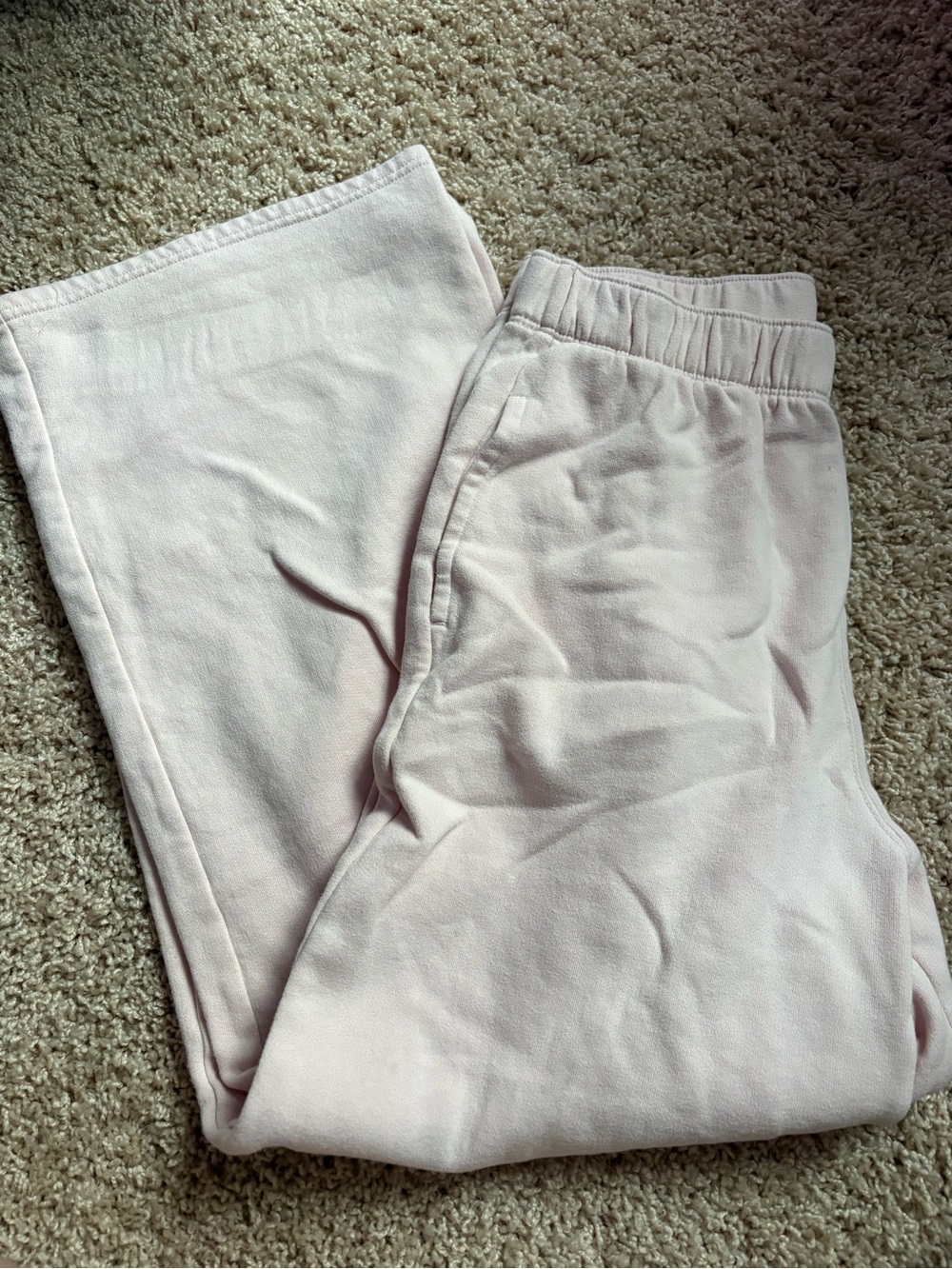 Hollister Light Pink Pull-On Wide Leg Pants